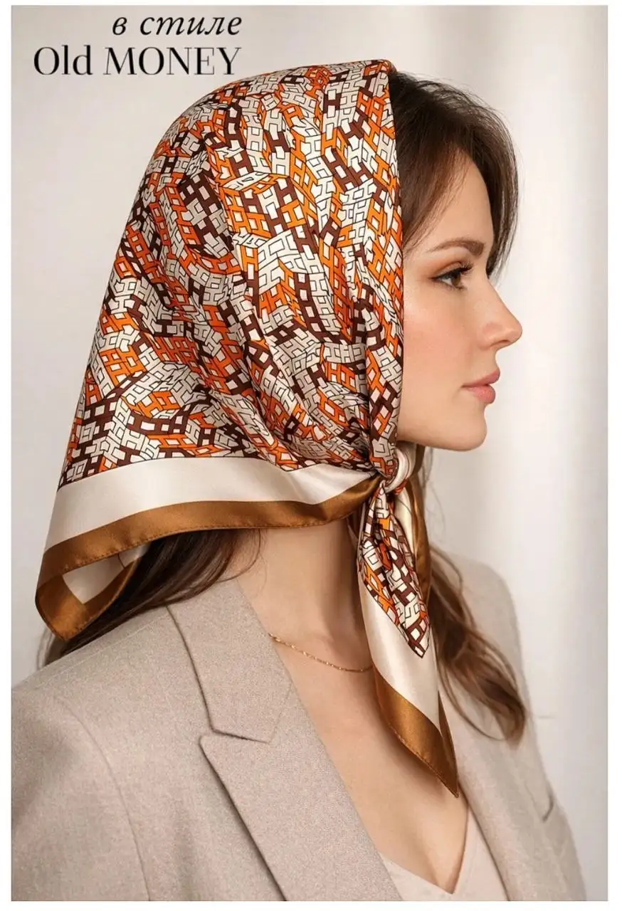 Платок шелковый новый 70х70 - Барахолка в Томск