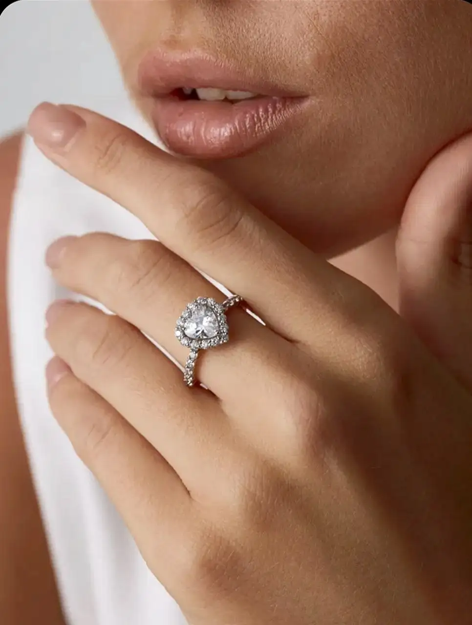 Новое роскошное серебряное кольцо Сердце Океана - Барахолка в Томск