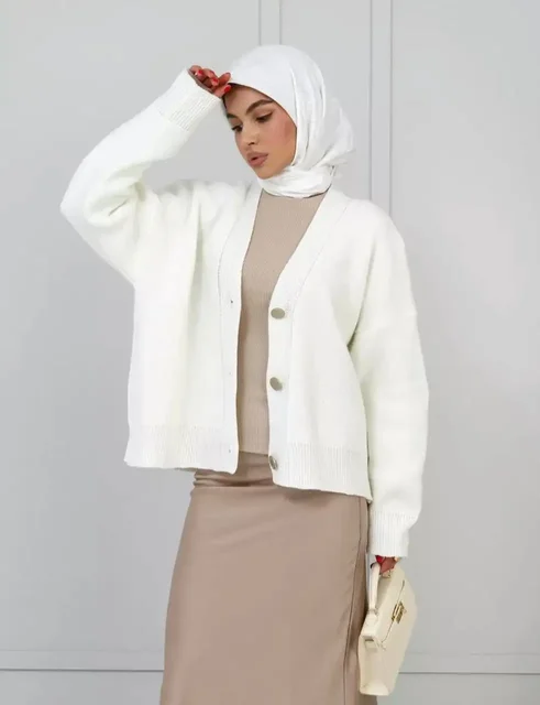 Молочный кардиган oversized - Куртки в Томск
