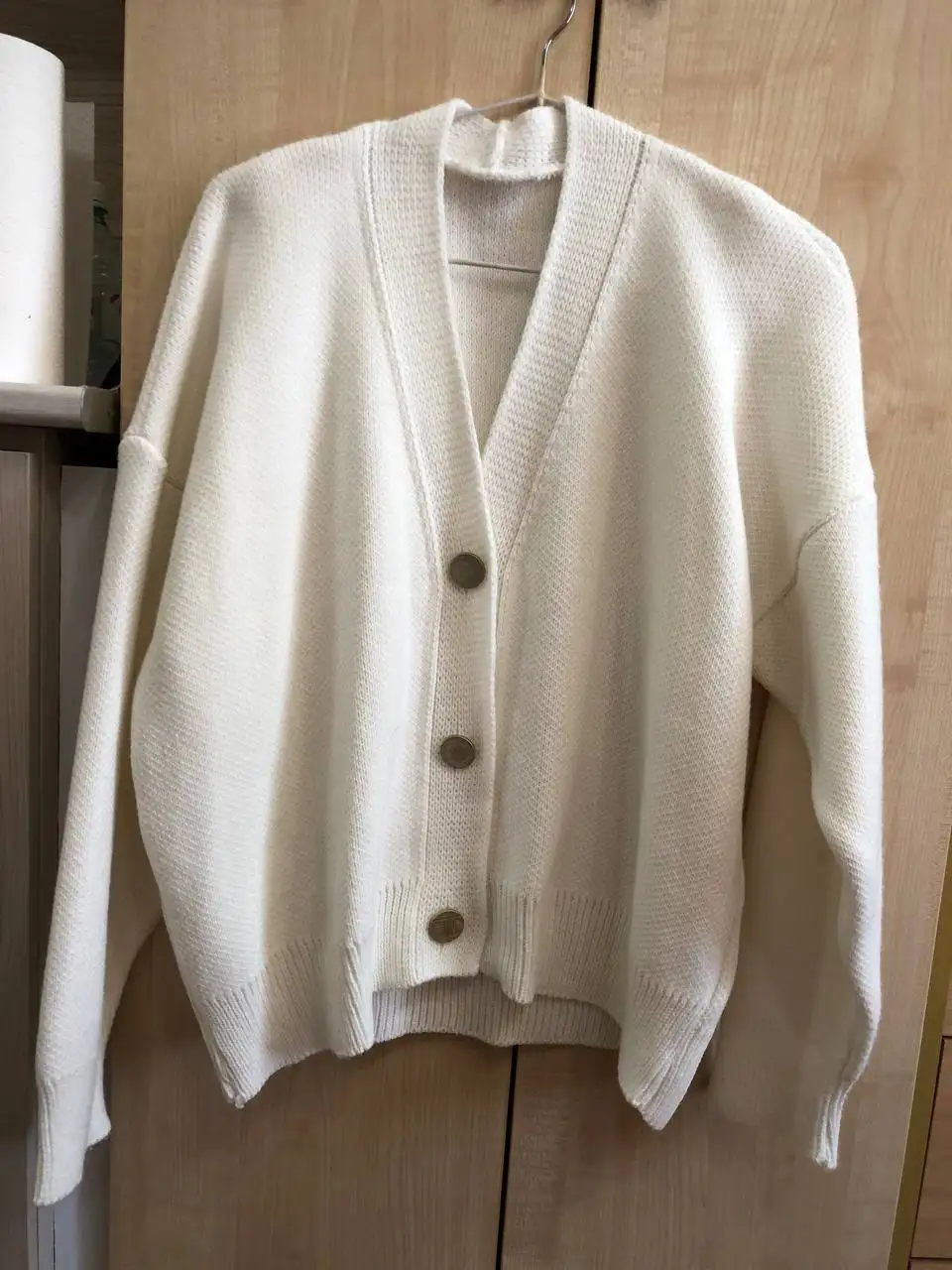 Молочный кардиган oversized - Женская одежда (Одежда) в Томск