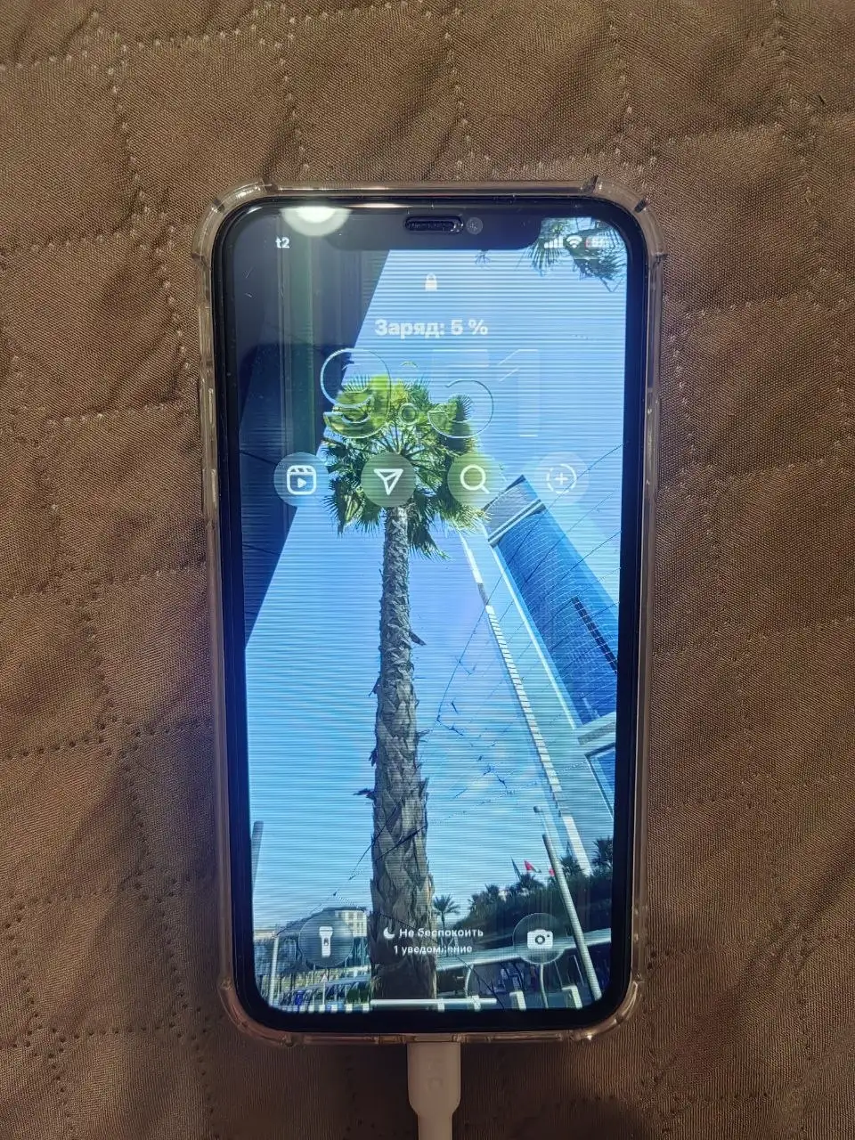 iPhone 11 256гб с трещинами на экране - Смартфоны (Электроника) в Томск