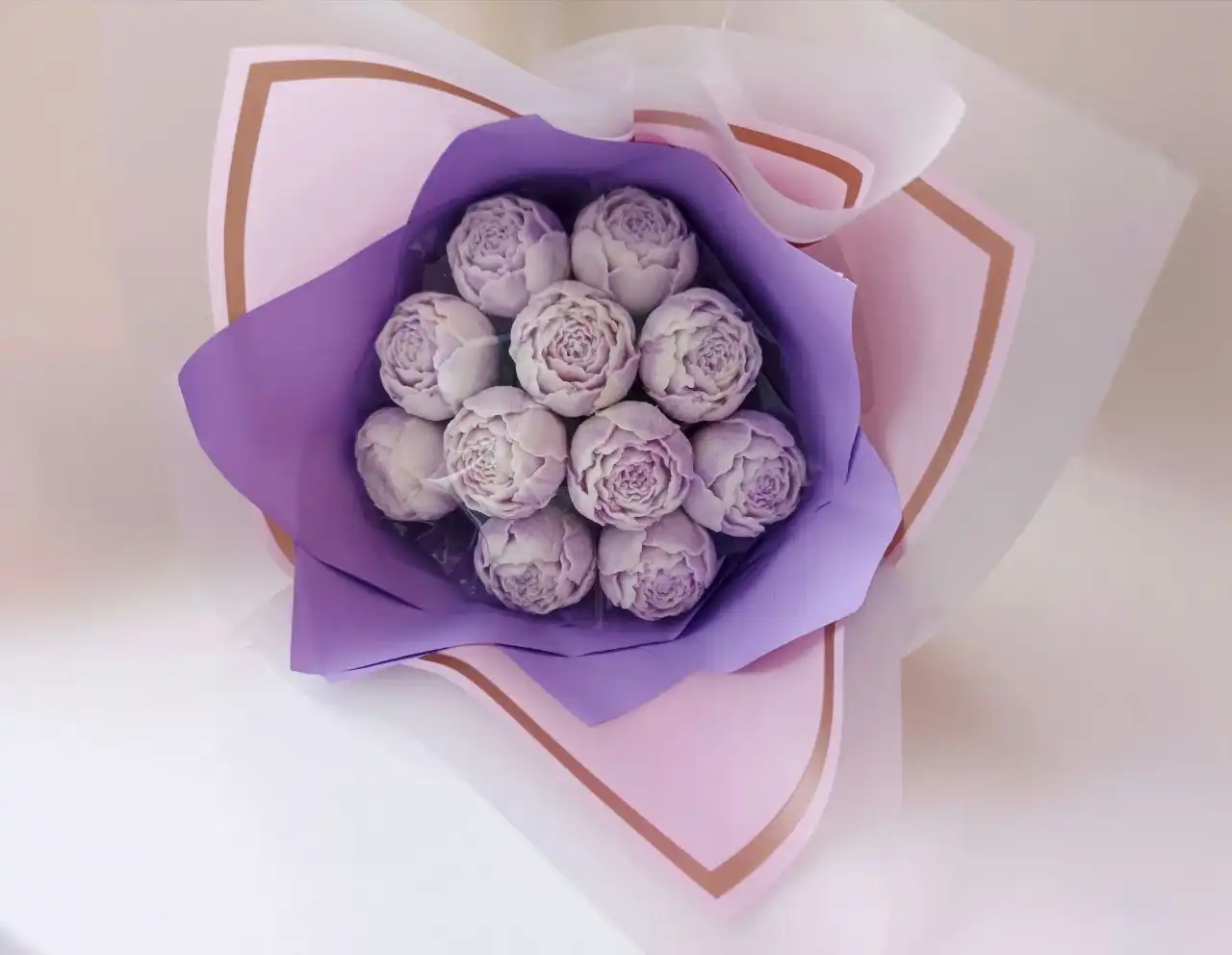 Съедобные шоколадные пионы ручной работы