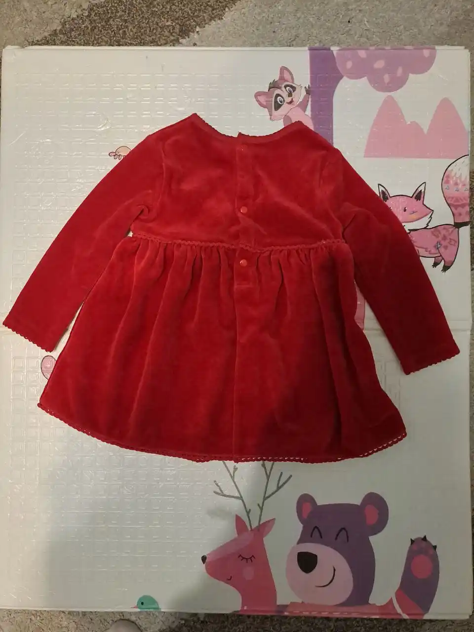 Велюровое платье для девочки