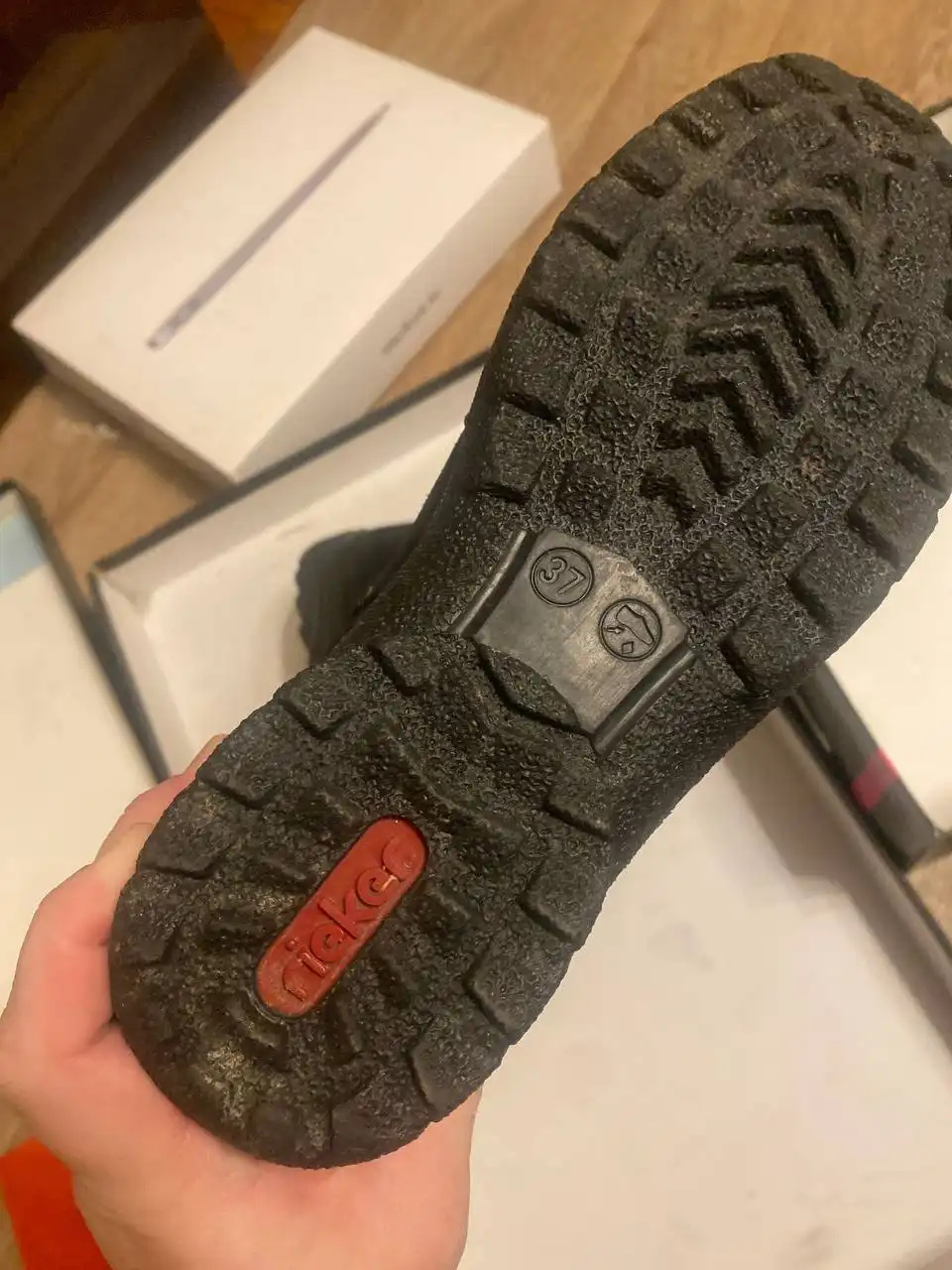 Сапоги Reiker натур замша