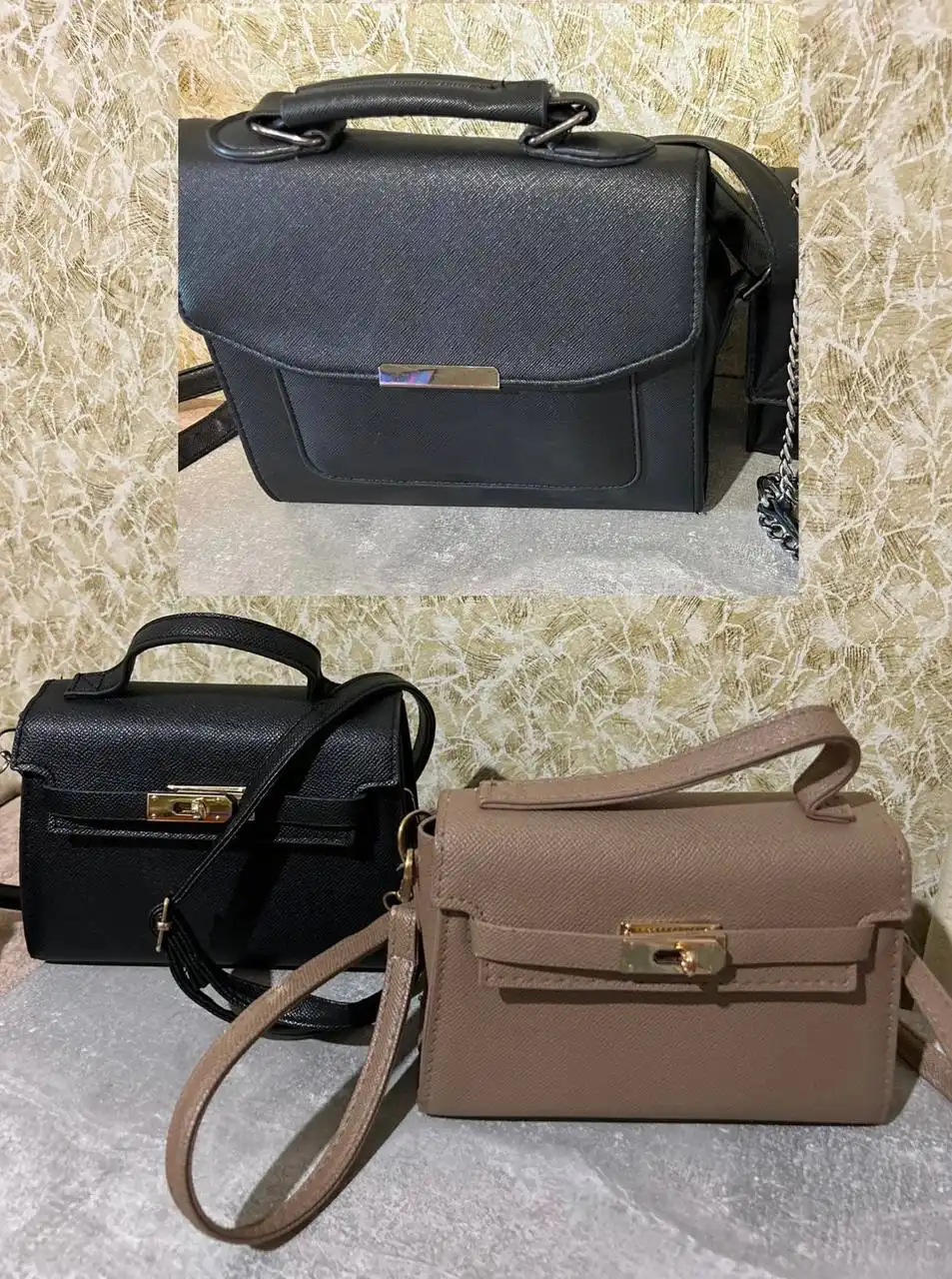 Три сумки с небольшими потертостями