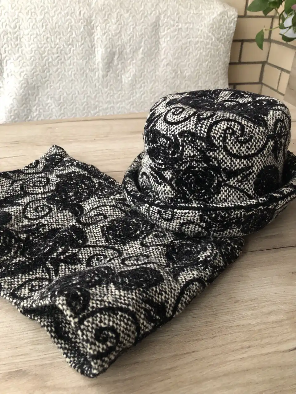 Комплект шляпа и шарф