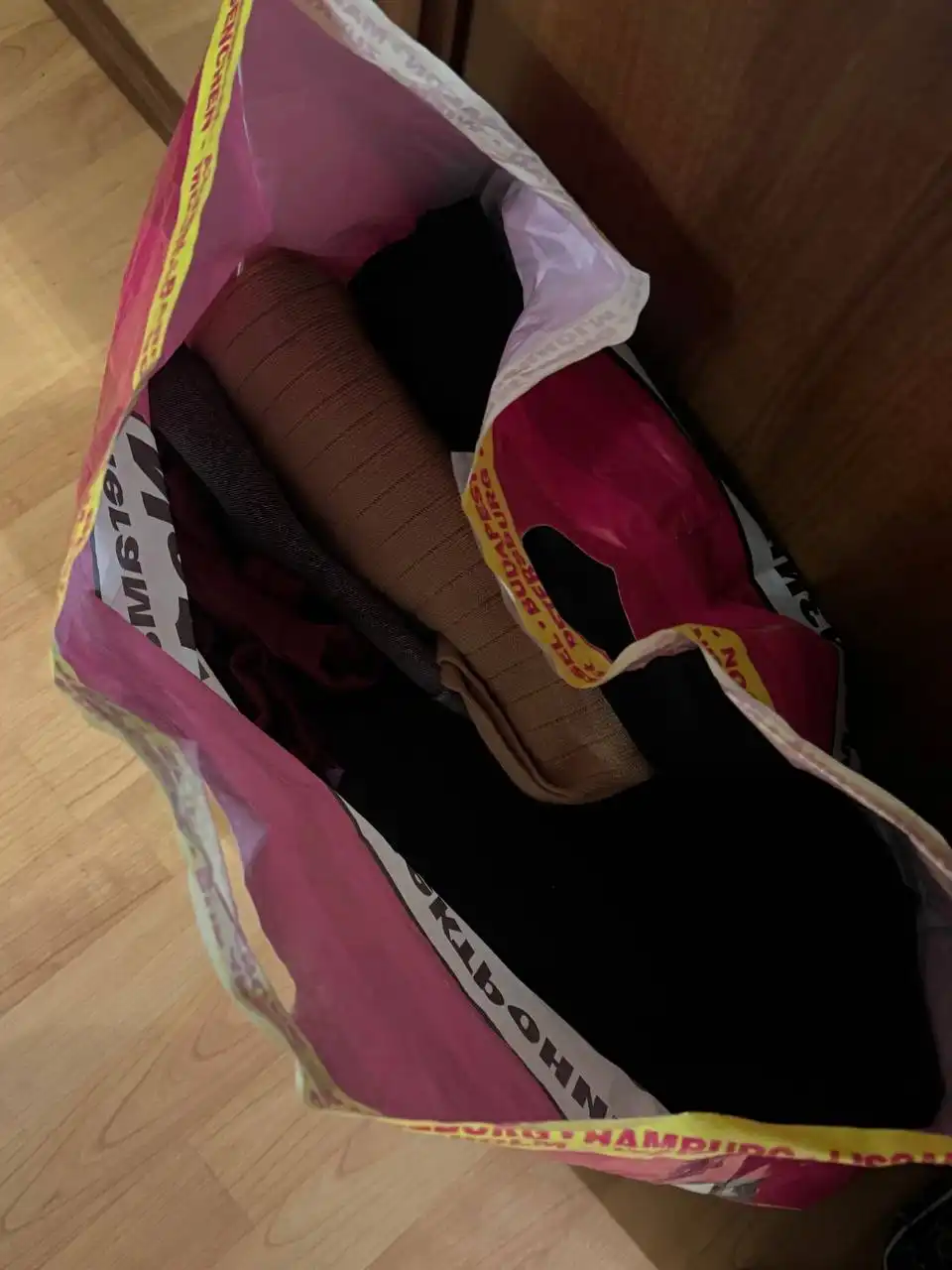 Пакет с одеждой размер С-М