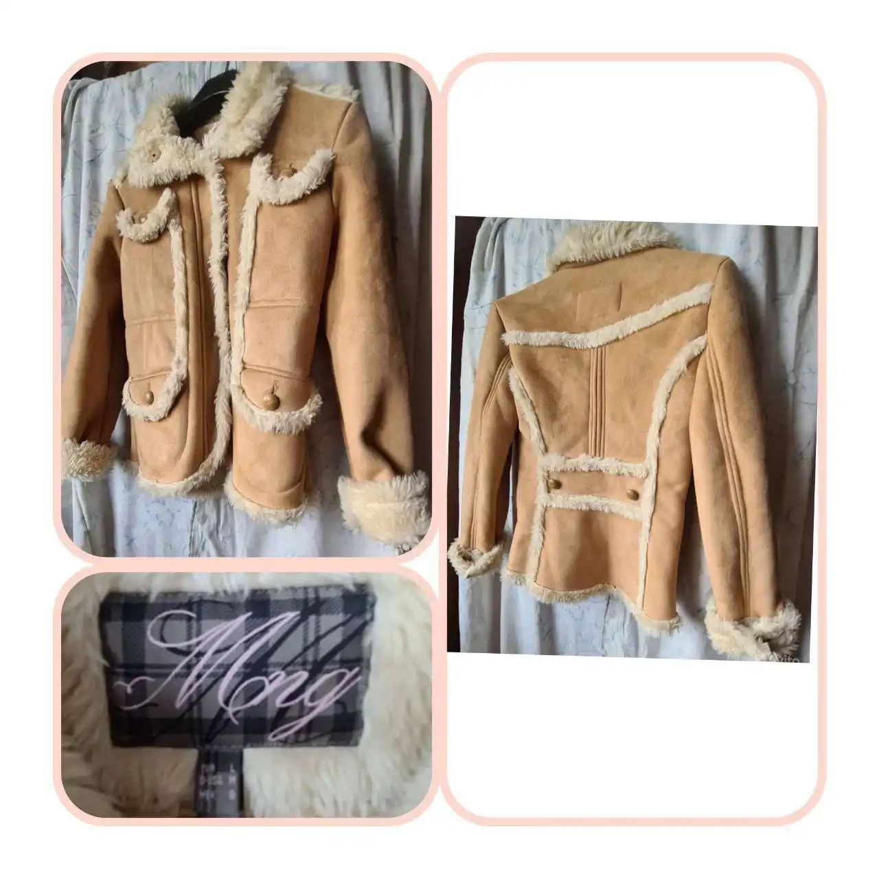 Дубленка размер L в хорошем состоянии