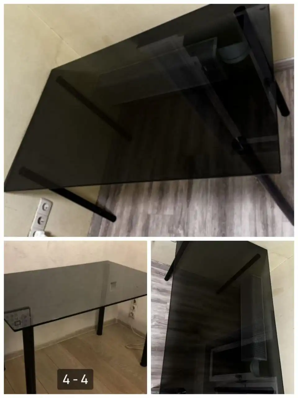 Продается кухонный стеклянный стол Икеа