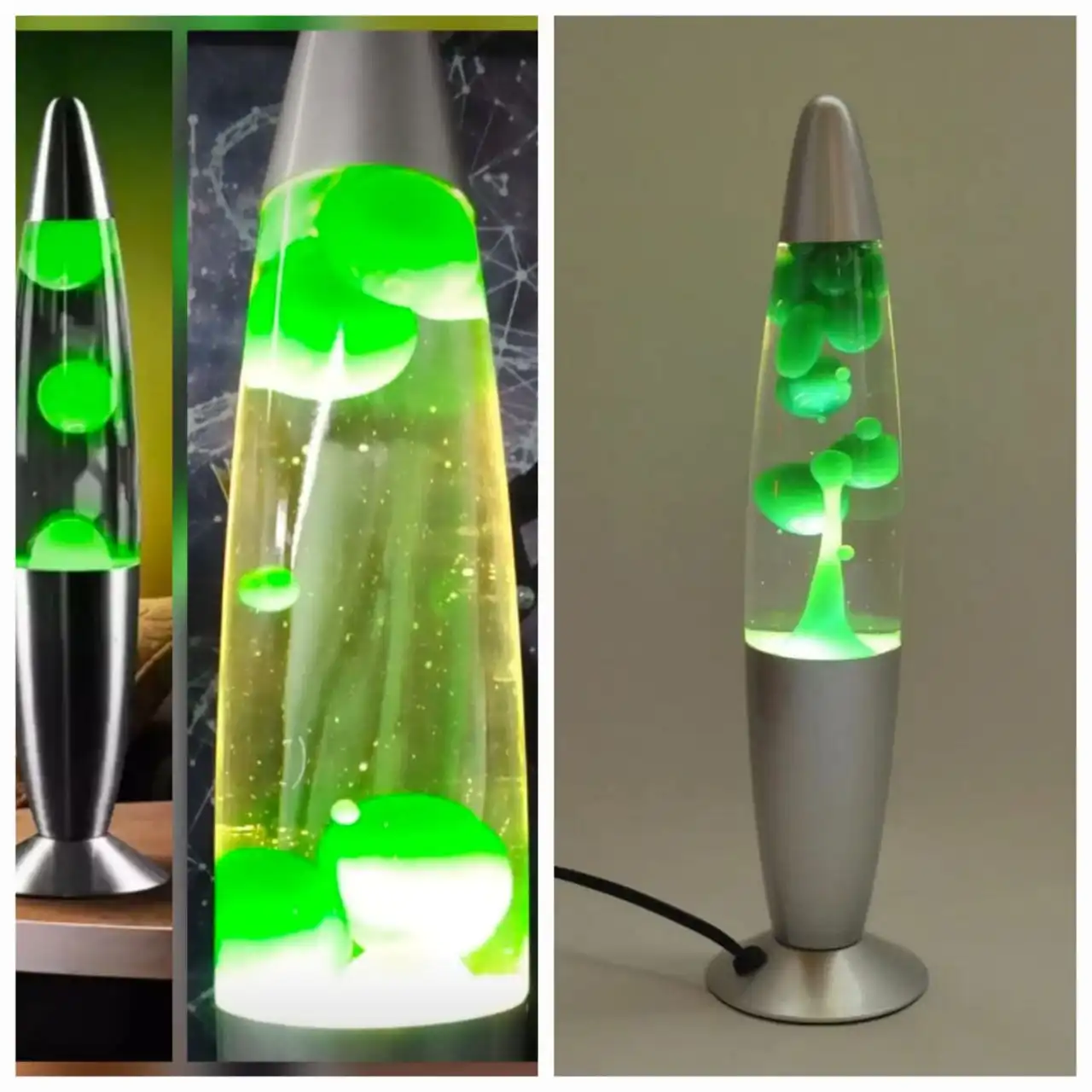 Большой светильник с движущимся воском