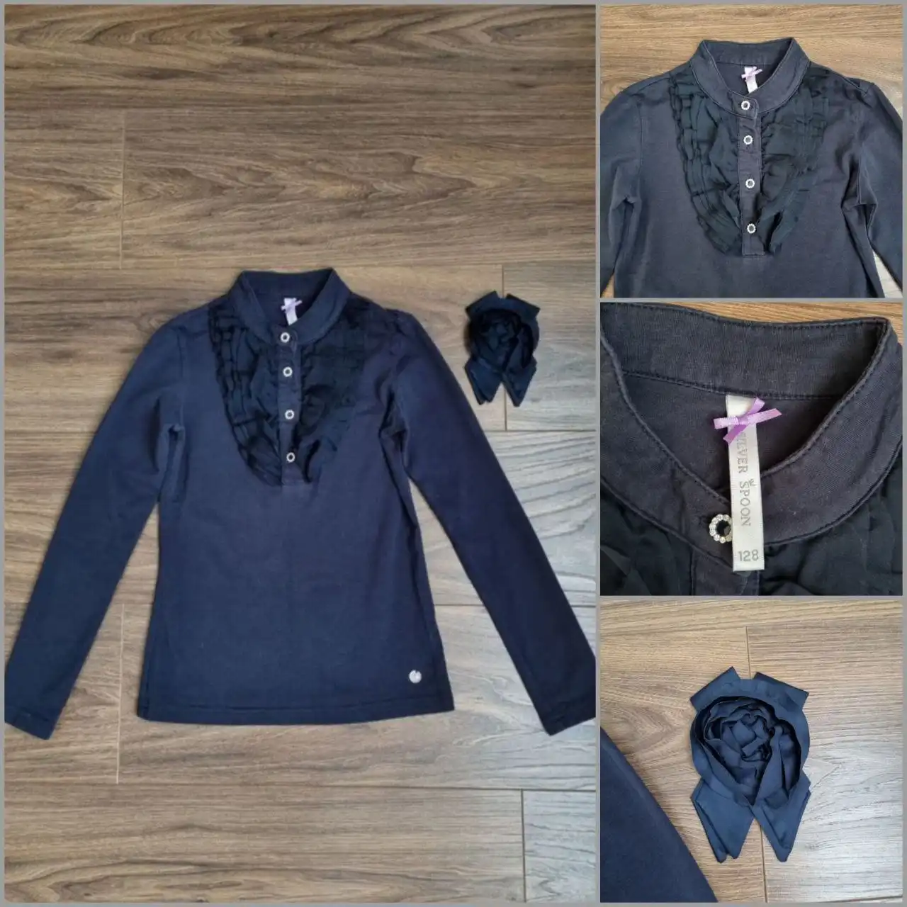 Школьные трикотажные кофточки для девочек Vitacci и Silver Spoon