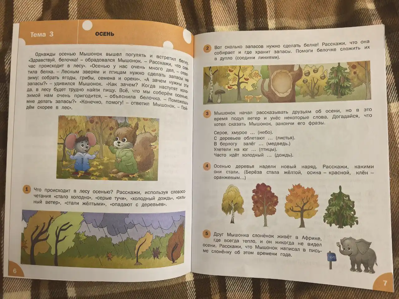 Тетрадь для занятий с детьми 4-5 лет "Развитие речи" Е. А. Ульева