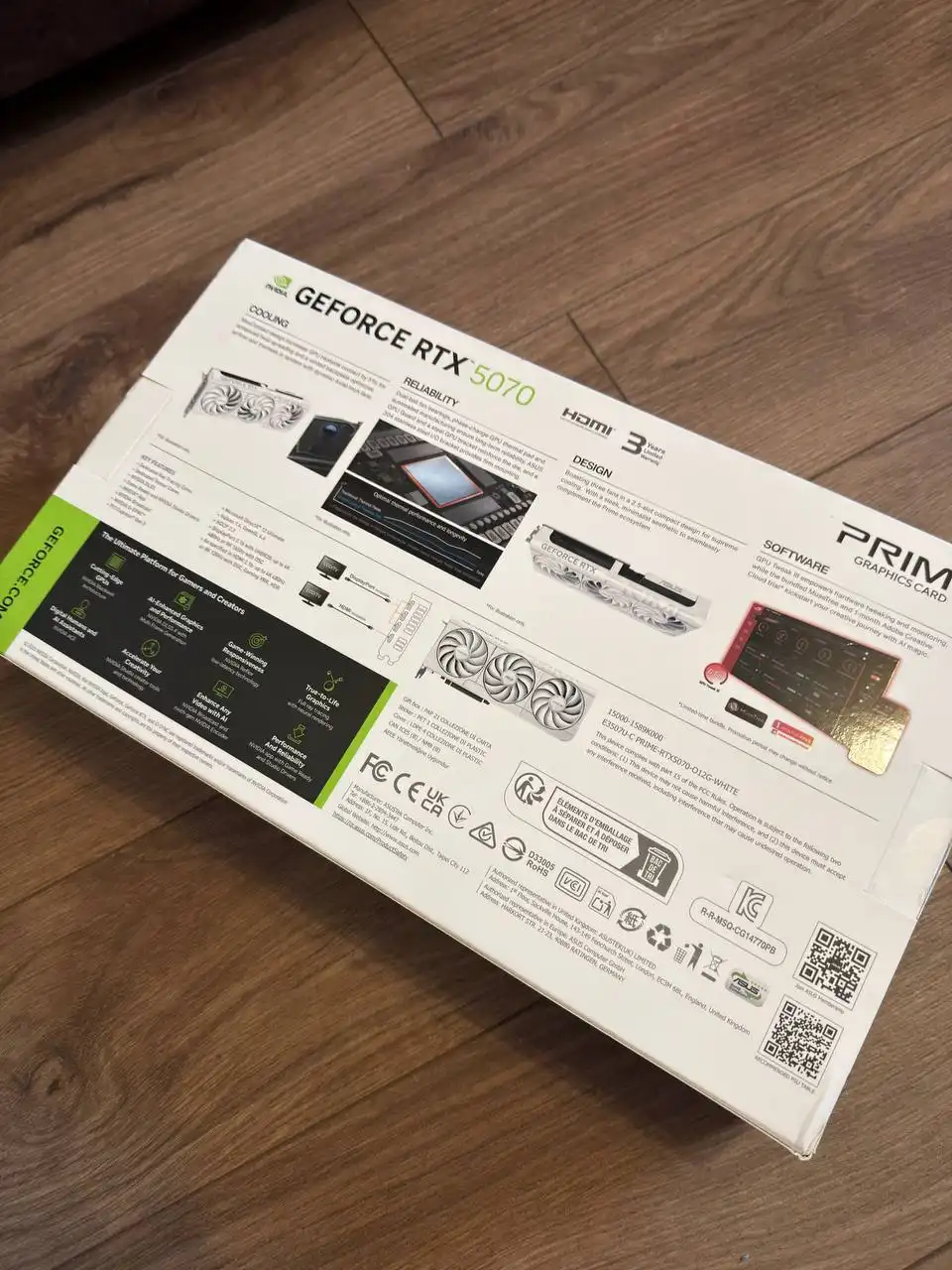 Продажа видеокарты GeForce RTX 5070 12GB и неполной сборки ПК