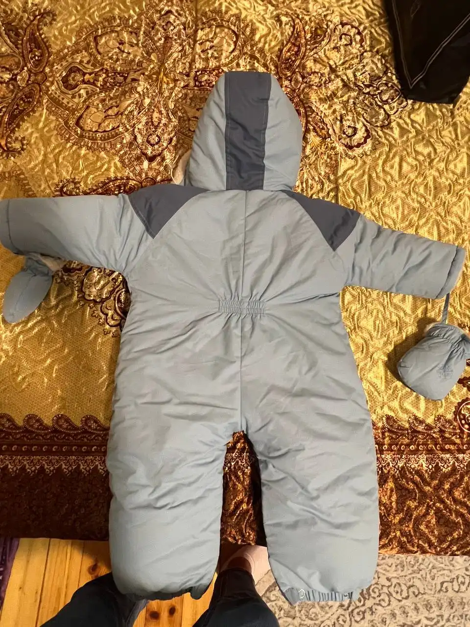 Зимний комбинезон-конверт из натуральной овчины