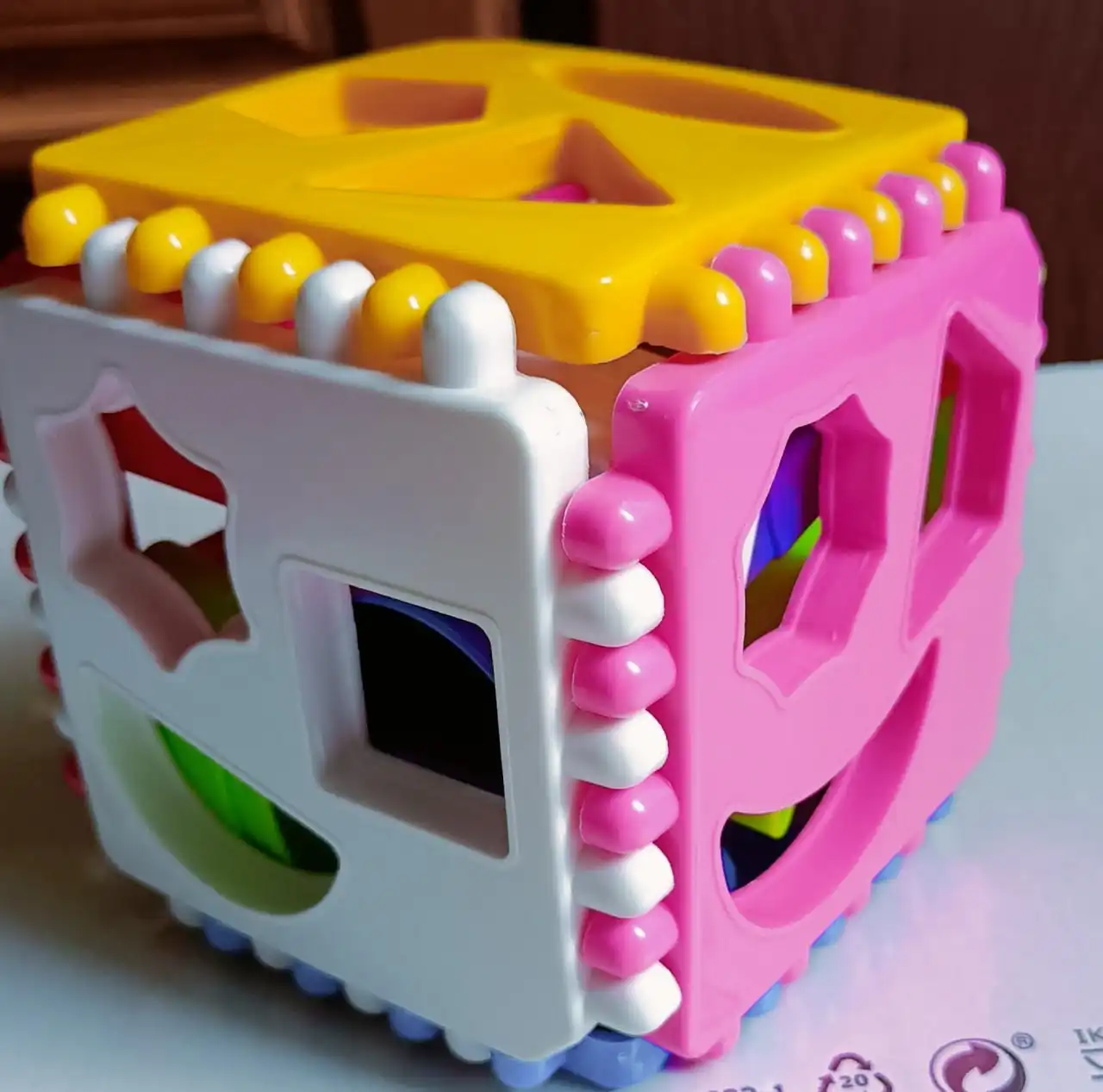 Ёлочка из фетра и логический куб для детей