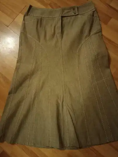 Летний женский костюм, пиджак+юбка, размер 48(54)