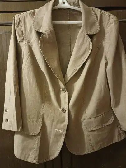 Летний женский костюм, пиджак+юбка, размер 48(54)