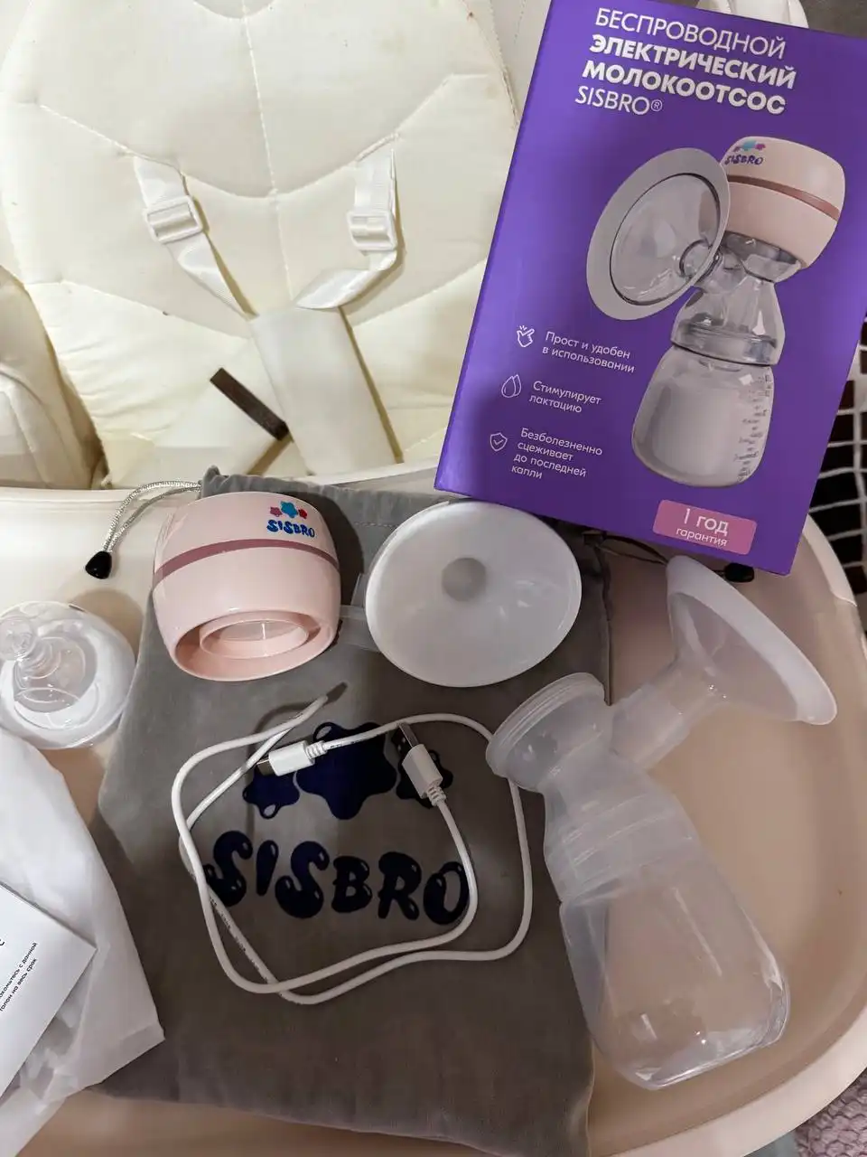 Электрический молокоотсос в отличном состоянии - Аксессуары для кормления (Товары для детей) в Королев