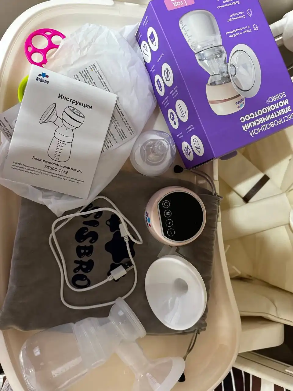 Электрический молокоотсос в отличном состоянии - Аксессуары для кормления (Товары для детей) в Королев