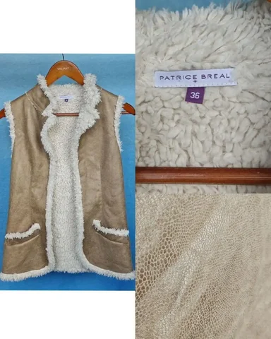 Жилет из искусственного меха Patrice breal Франция, размер 36 - Женская одежда в Королёв