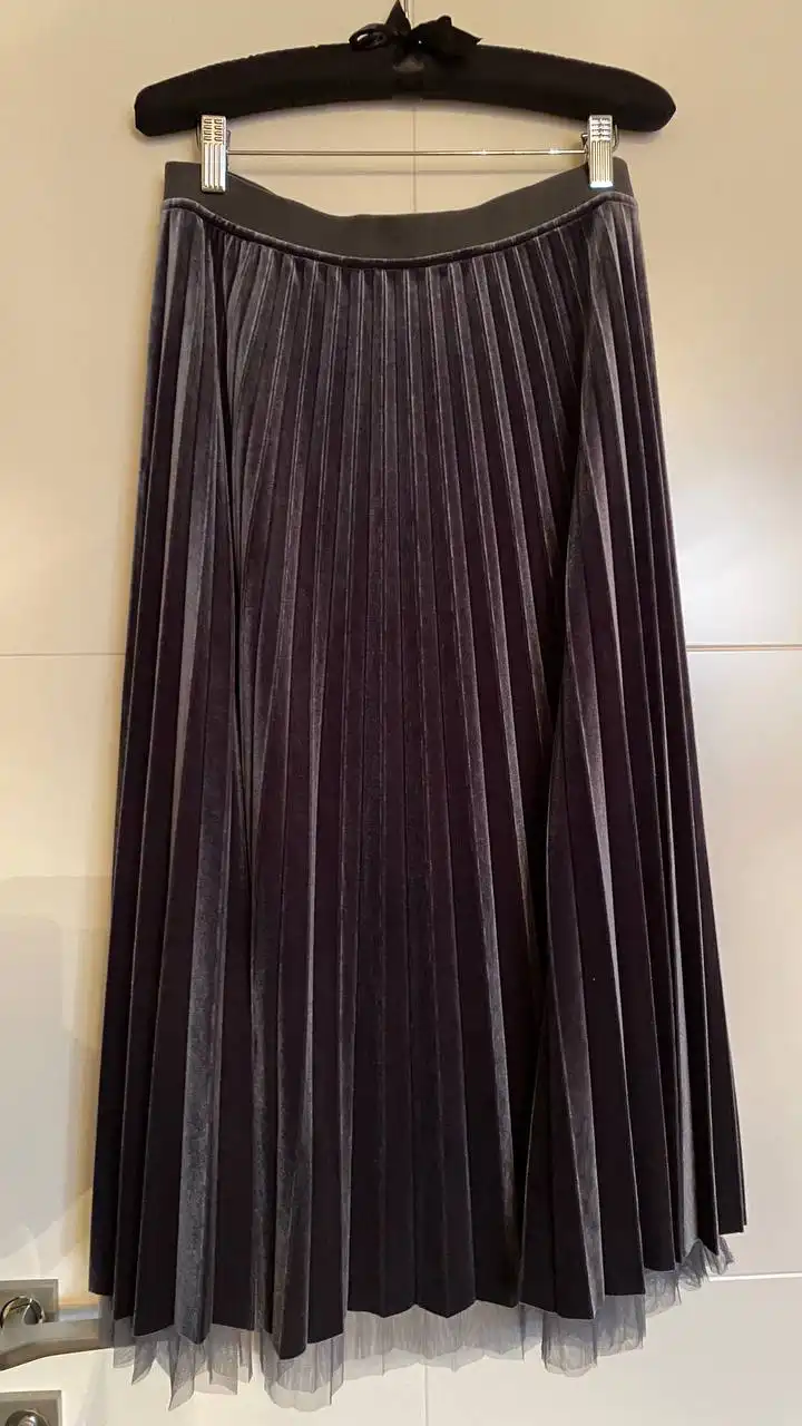 Юбка-плиссе двусторонняя бархат/фатин - Юбки (Одежда) в Королев