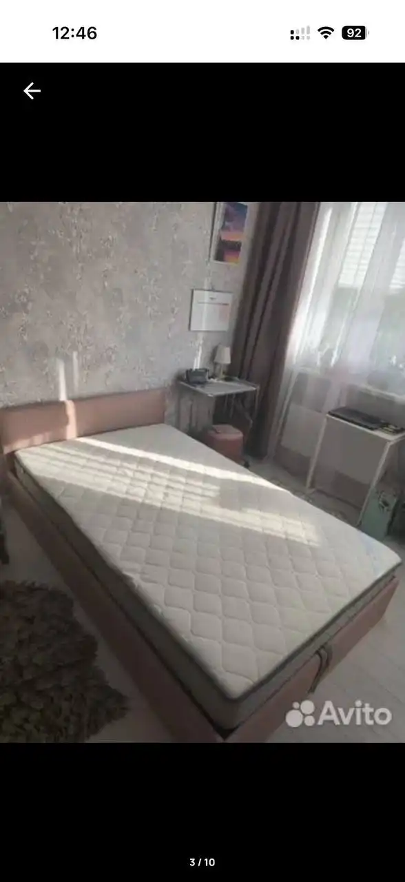 Двуспальная кровать с матрасом 120*200 - Мебель (Барахолка) в Королев