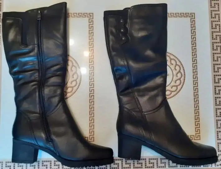 Женские сапоги 41 размер, натуральная кожа, новые - Обувь (Одежда) в Королев