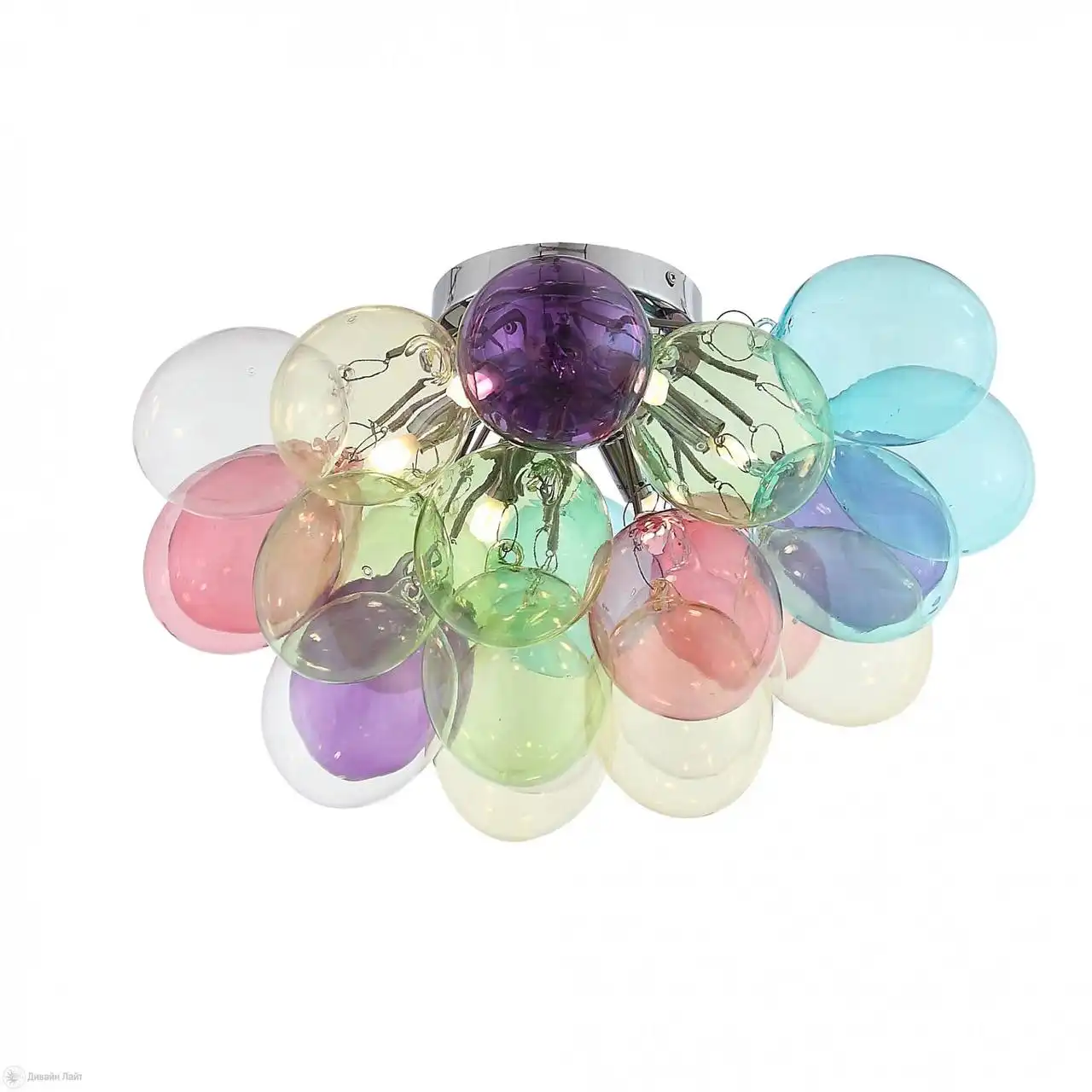 Люстра Итальянская с 24 стеклянными шариками, патрон G9 - Освещение (Барахолка) в Королев