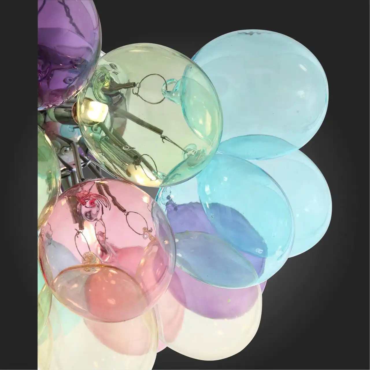 Люстра Итальянская с 24 стеклянными шариками, патрон G9 - Освещение (Барахолка) в Королев