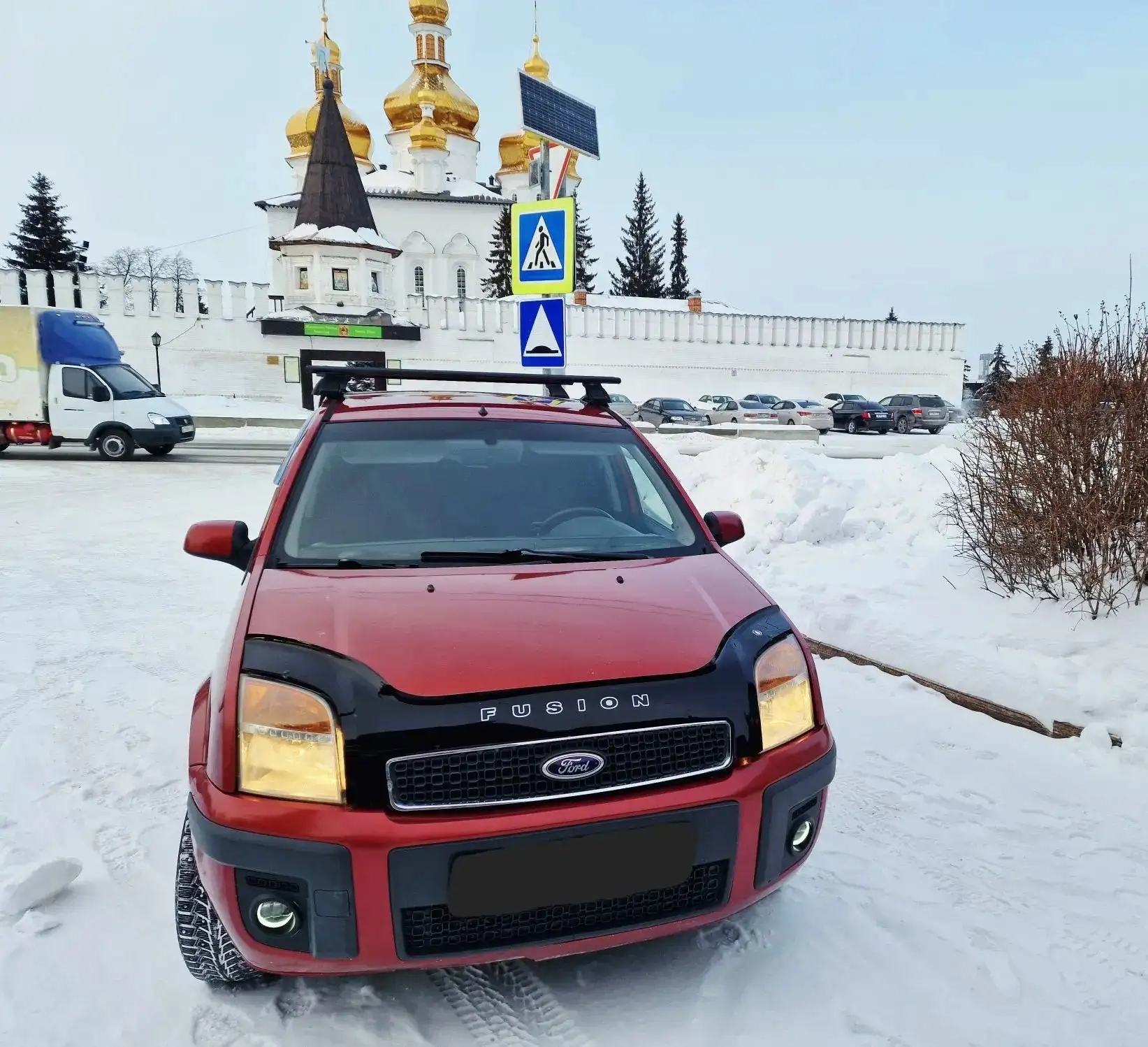 Ford Fusion 1.6 красный, отличное состояние - Легковые автомобили (Авто) в Омск