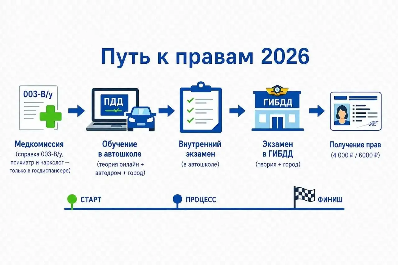 Официальное получение Водительских Прав в ГИБДД - Оформление документов (Услуги) в Омск