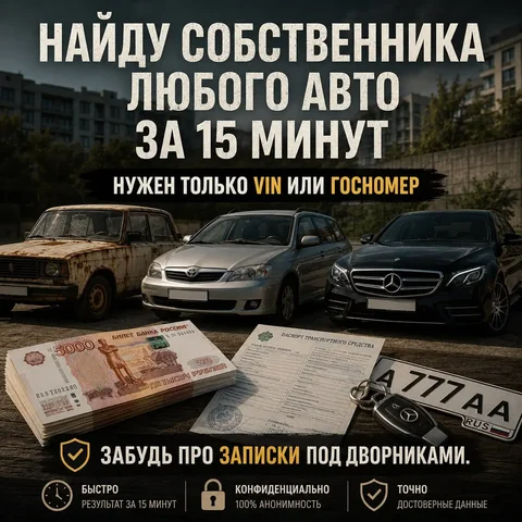 Поиск собственника авто по VIN или госномеру - Авто в Омск