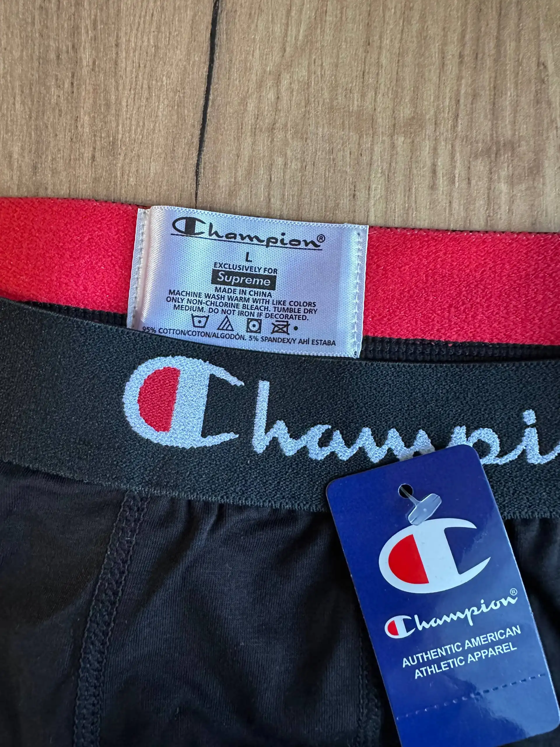 Трусы Champion x Supreme размер L