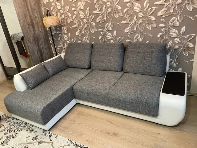 Диван ткань рогожка с элементами экокожи - частное объявление в Дзержинск