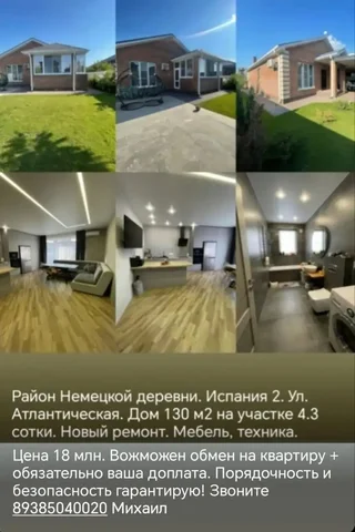 Продажа дома в районе Немецкой деревни - Недвижимость в Краснодар