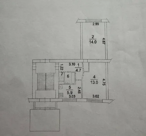 Квартира в Кубинке, 41.4 м² - Коммерческая в Кубинка