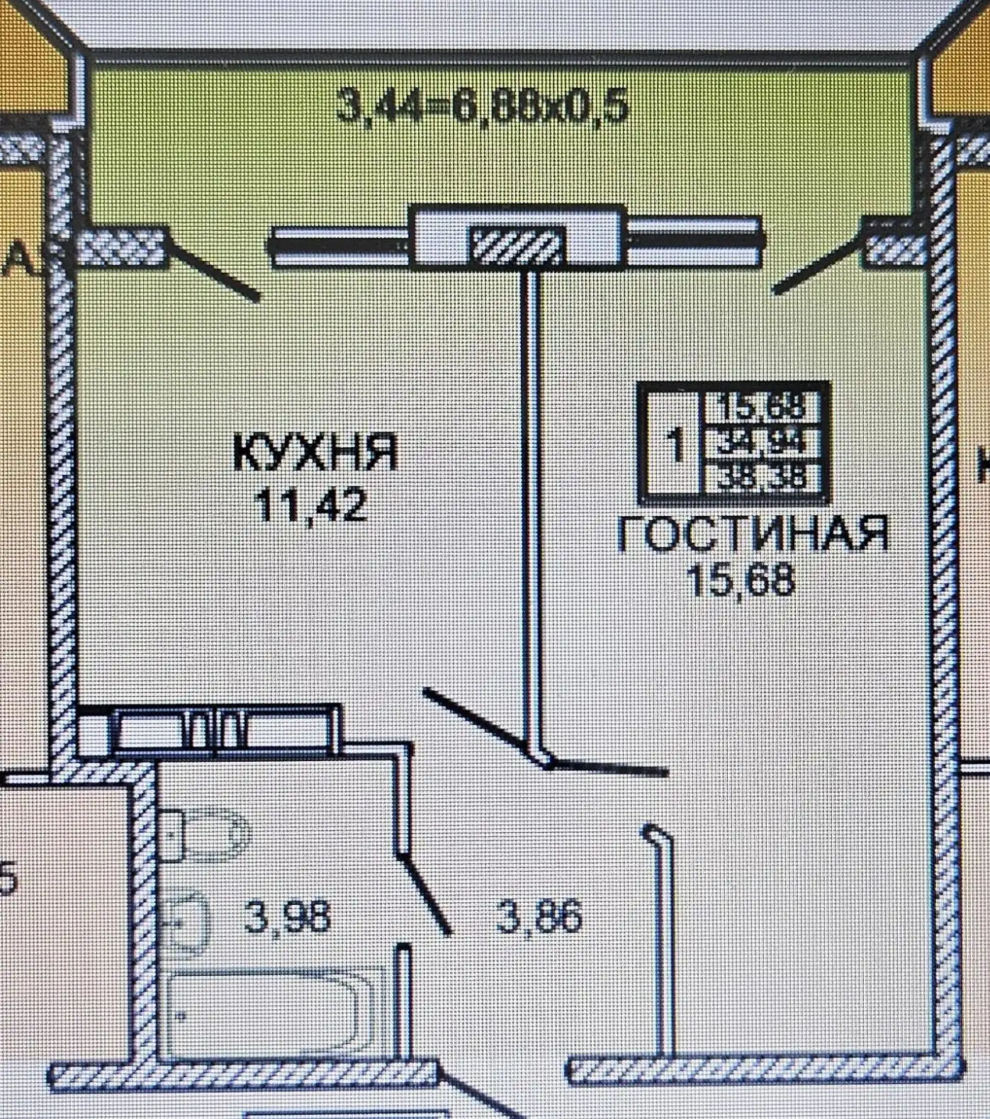 Квартира в ЖК Губернский, Яцкова 9к3, 20/20 этаж