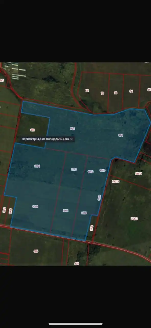 Продажа участка 64 га в Тахтамукае с возможностью перевода под ИЖС