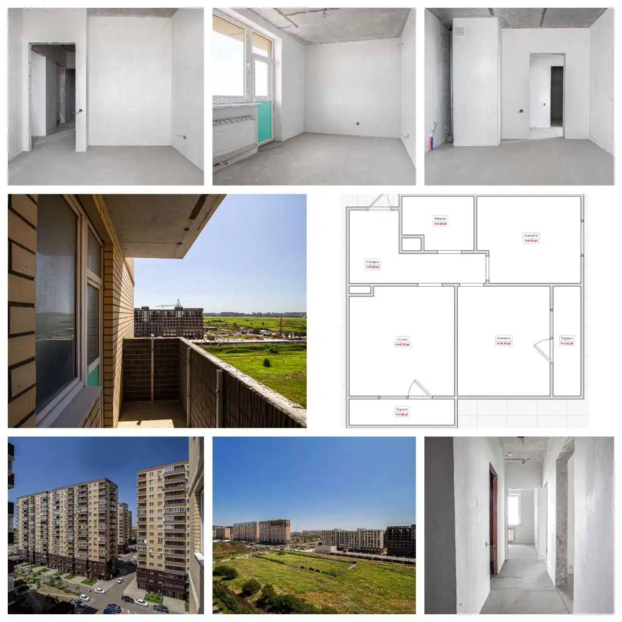 Квартира 46.1 м² в ЖК Ракурс, Краснодар