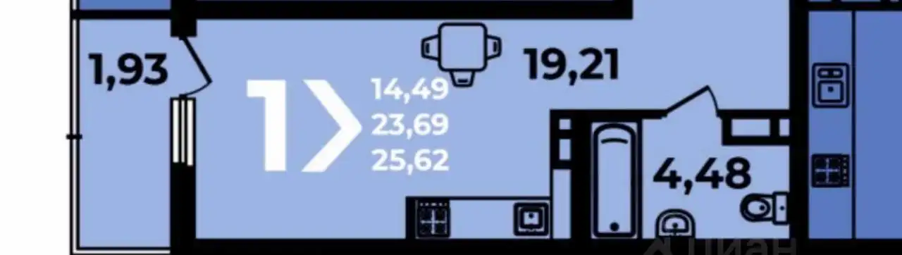 ЖК Аксиома: Студия 28м2 на 17 этаже
