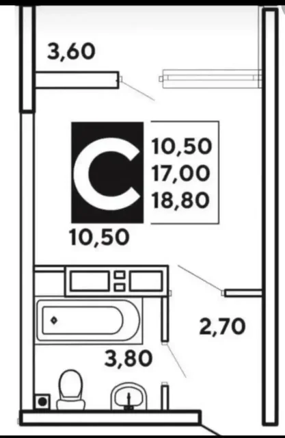 Студия ЖК Самолеты 5, 19.5 м2, вид на церковь - частное объявление в Краснодар