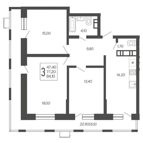ЖК Небо 12этаж в Краснодаре - частное объявление в Краснодар