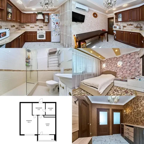 1-комнатная квартира 34,1 м² в Исай парк, Краснодар - Квартира в Краснодар