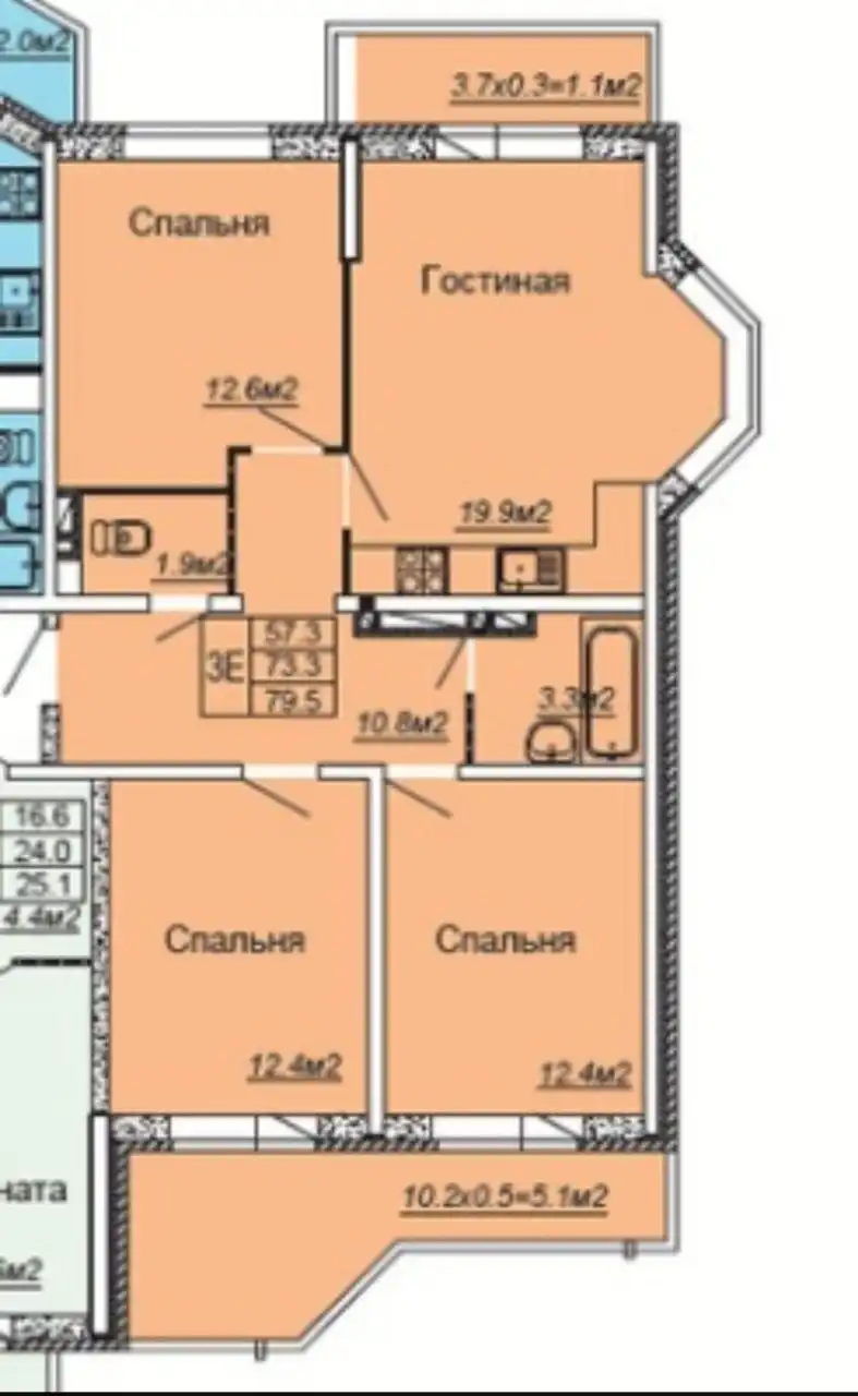 Квартира ЖК Любимый дом в Краснодаре - Квартиры (Недвижимость) в Краснодар