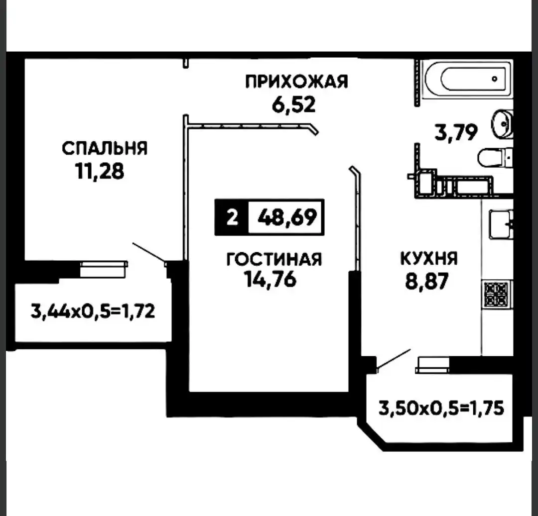 Квартира в ЖК Губернский на Яцкова 19 - Квартиры (Недвижимость) в Краснодар