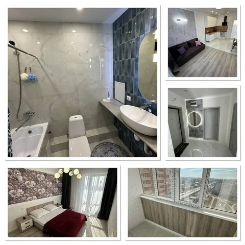 Квартира в мкр. Молодежный, 46м2, евроремонт - Гараж в Краснодар