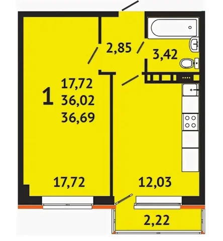 Квартира в ЖК Краски, 3/5 этаж - Дома, дачи, коттеджи в Краснодар