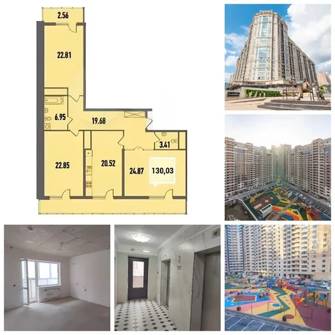 Продажа 3-комнатной квартиры в ЖК Тургенев - Квартиры, коммерческая недвижимость, паркинг в Краснодар