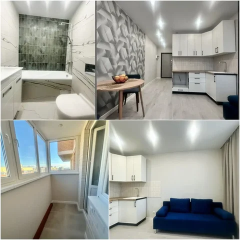 Студия с балконом, ремонтом и мебелью в ЖК Радуга - Дома, коттеджи в Краснодар