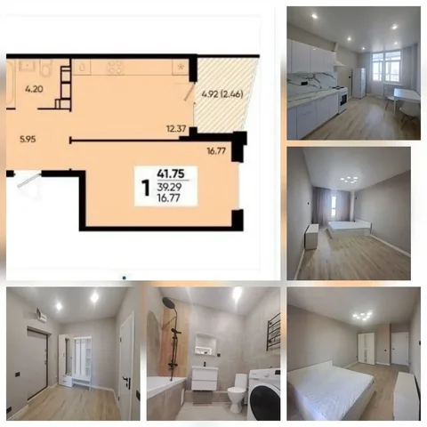 Квартира 1кк с ремонтом и мебелью в ЖК Достояние - Дома, коттеджи в Краснодар